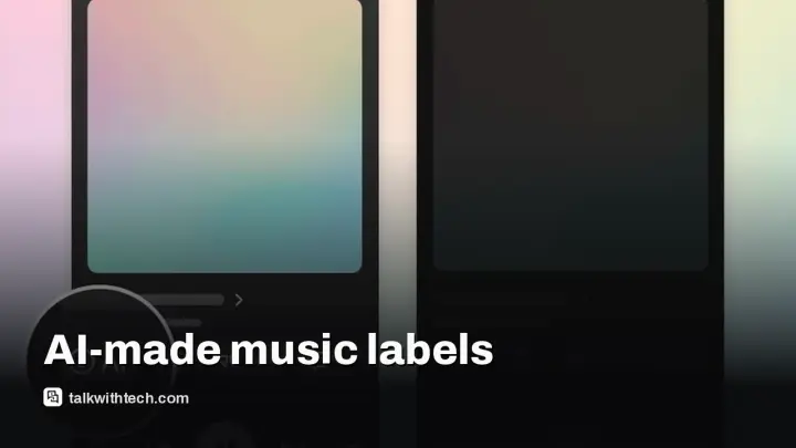 YouTube Music AI-made music labels roll out with tap-for-details